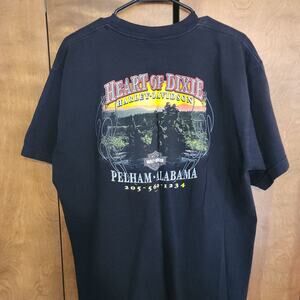 Harley Davidson Mens T Shirt Double Sided Print Black X Large